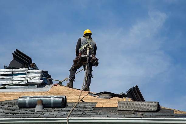 Professional Roof Replacement technician working in Bremond, TX